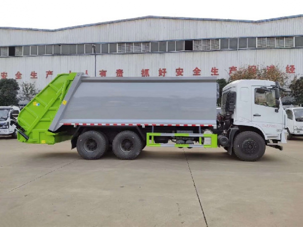 東風(fēng)專(zhuān)底國(guó)六后雙橋20方壓縮式垃圾車(chē)