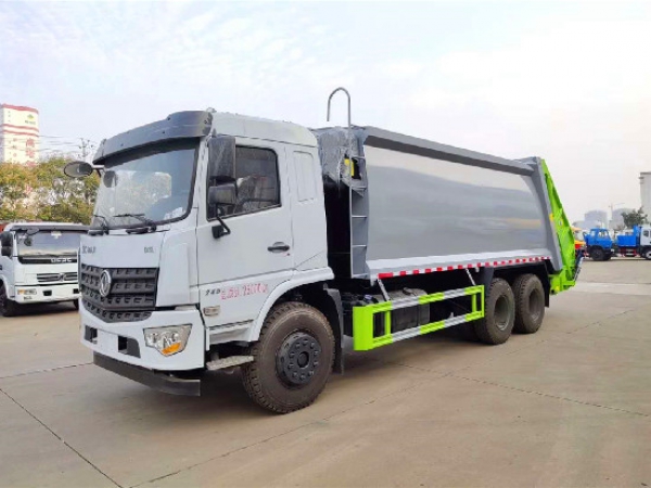 東風(fēng)專(zhuān)底國(guó)六后雙橋20方壓縮式垃圾車(chē)