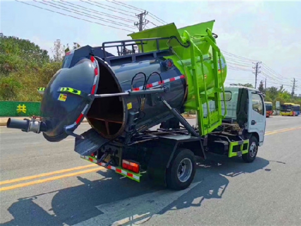 東風(fēng)小多利卡國六5方圓罐餐廚垃圾車