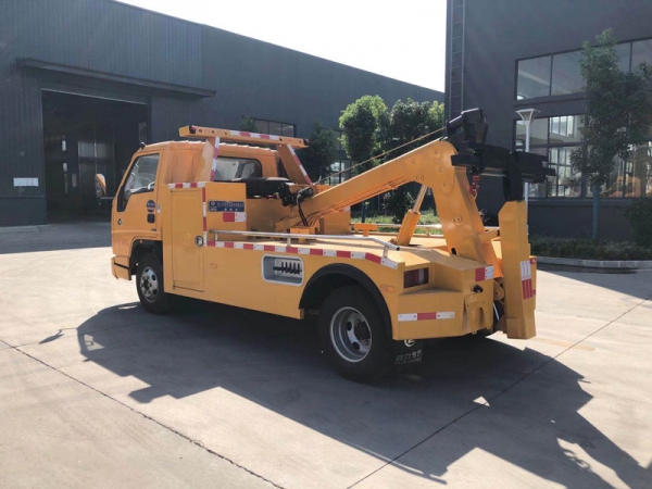 國六江鈴一拖一清障車拖吊聯(lián)體式