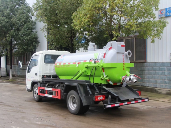 福田小卡3方吸污車